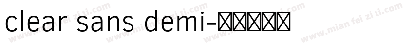 clear sans demi字体转换